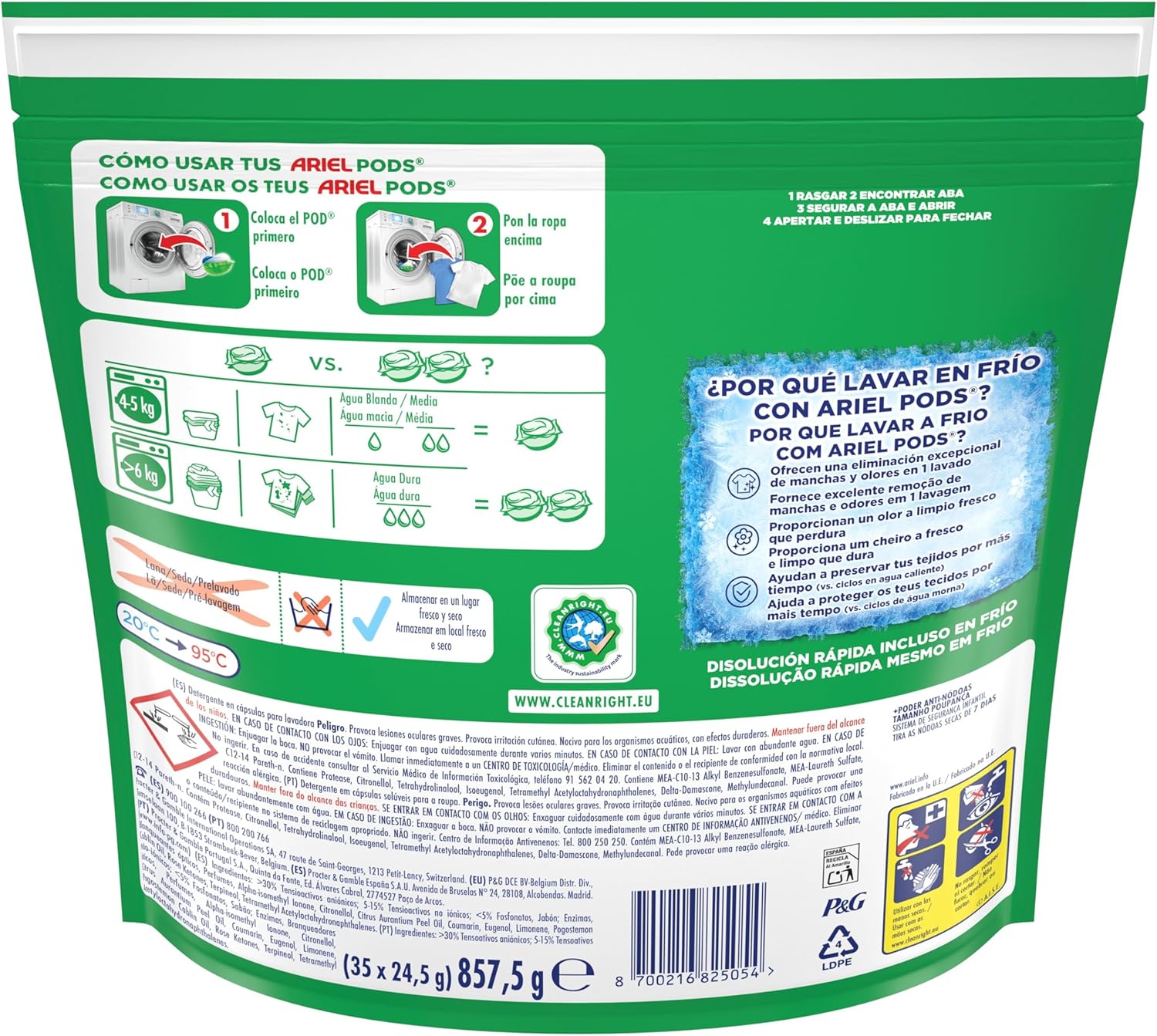 Thumbnail 5 de Ariel PODs Platinum - Cápsulas para 70 Lavados con Quitamanchas