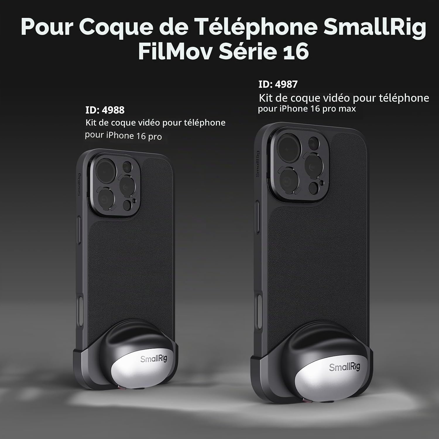 Detalle de Adaptateur de filtre magnétique amovible FilMo 67 mm pour iPhone 16 – SMALLRIG