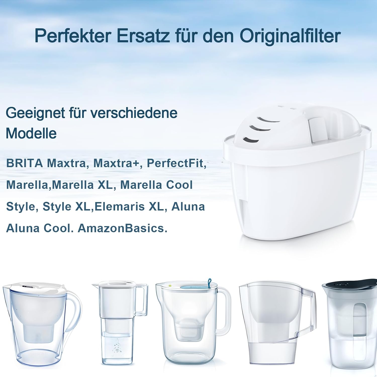 Thumbnail 6 de Molifal Wasserfilter Kartuschen Ersatz, kompatibel mit BRITA MAXTRA/Maxtra+ und PerfectFit (6er Pack)