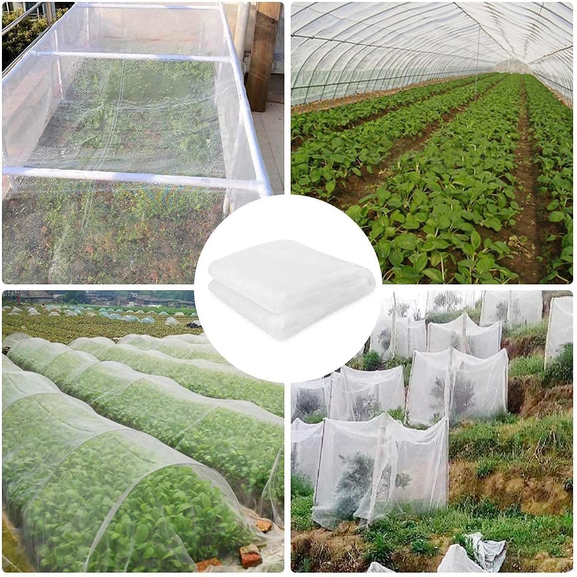 Detalle 1 de Aoipend Fine Mesh Garden Netting, 10' x 50' PE Crop Cover