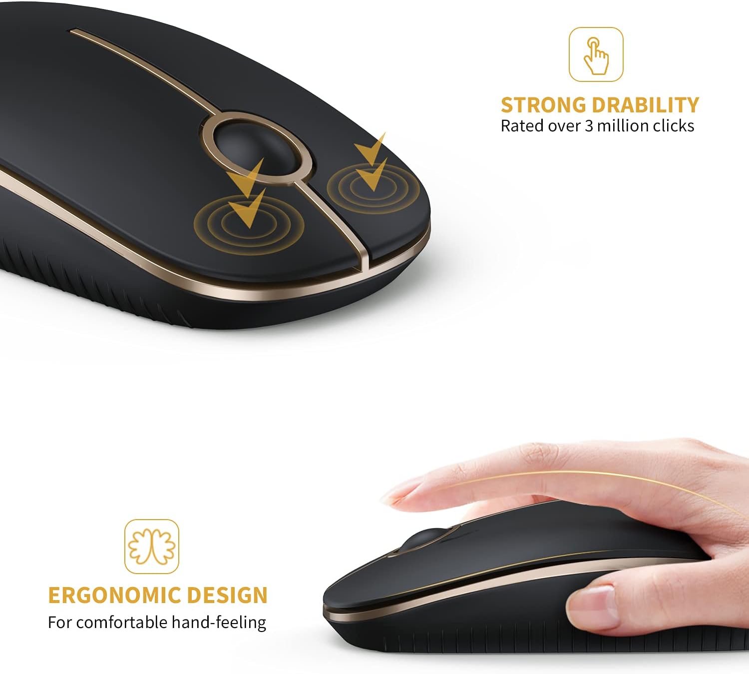 Thumbnail 5 de VssoPlor Wireless Mouse 2.4G 🖱