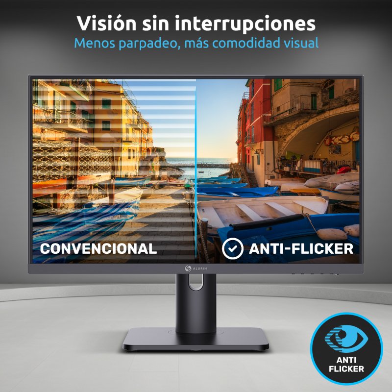 Detalle de Monitor Alurin CoreVision 100IPS Lite 27" FHD 100 Hz – Regulable en altura