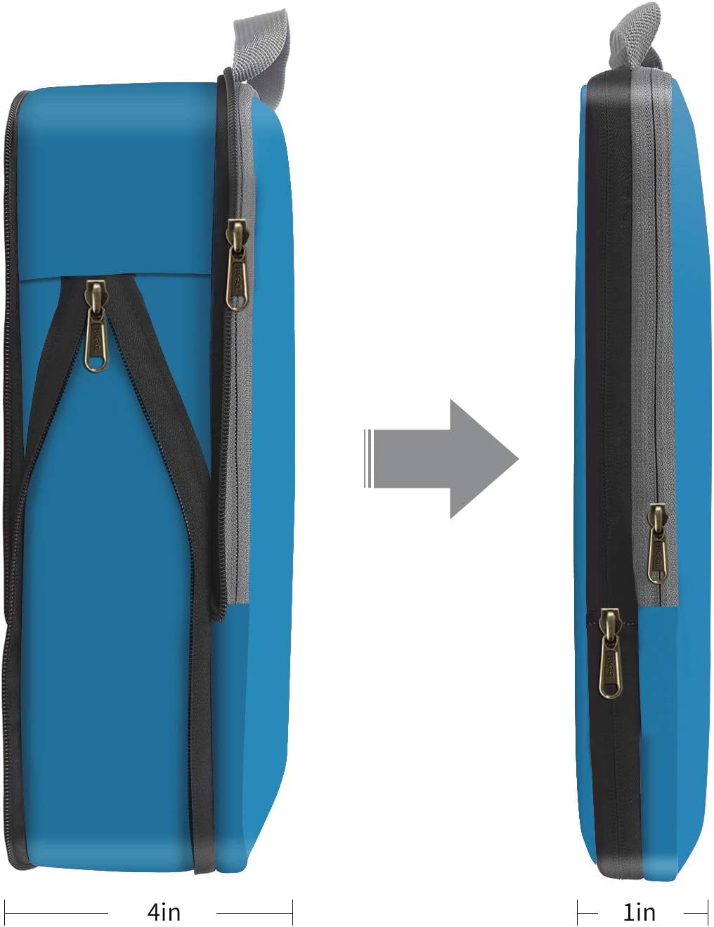 Thumbnail 3 de Eono by Amazon – Komprimierbare Packwürfel (4-teilig) dunkelblau | Gepäckorganiser für Tasche, Rucksack und Koffer