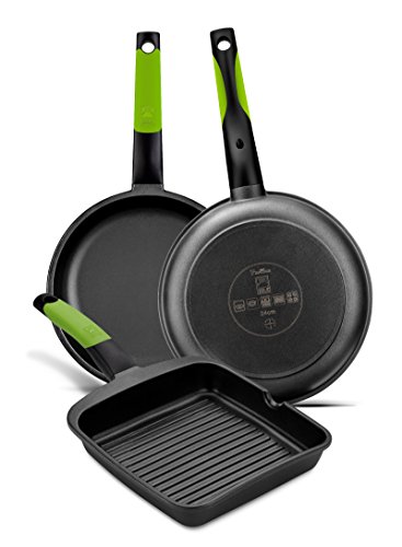 Thumbnail 1 de BRA Prior Grill – Asador de aluminio fundido para inducción, 28 cm