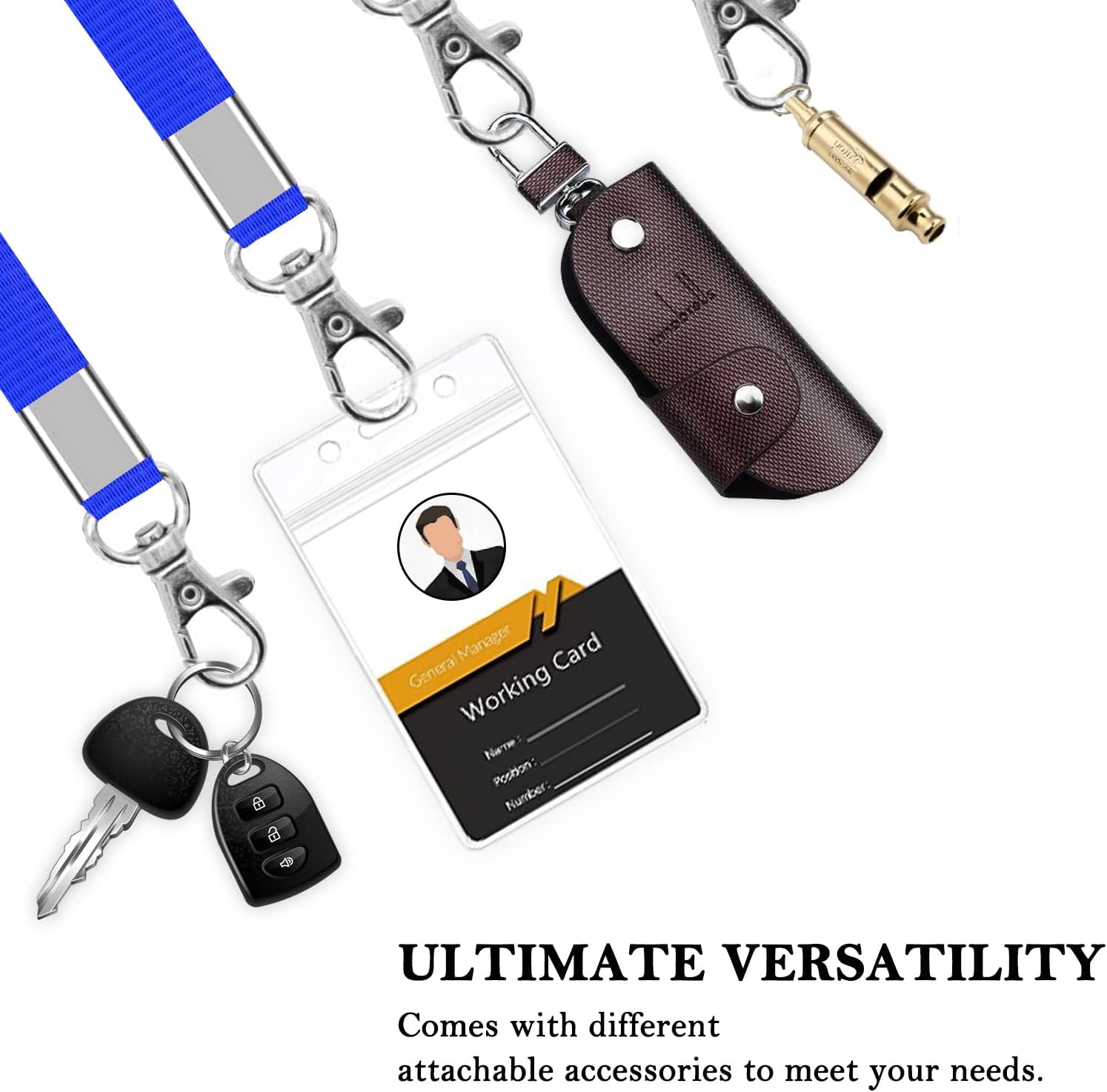 Thumbnail 4 de XHDA 100PCS Blue Lanyards 45 cm