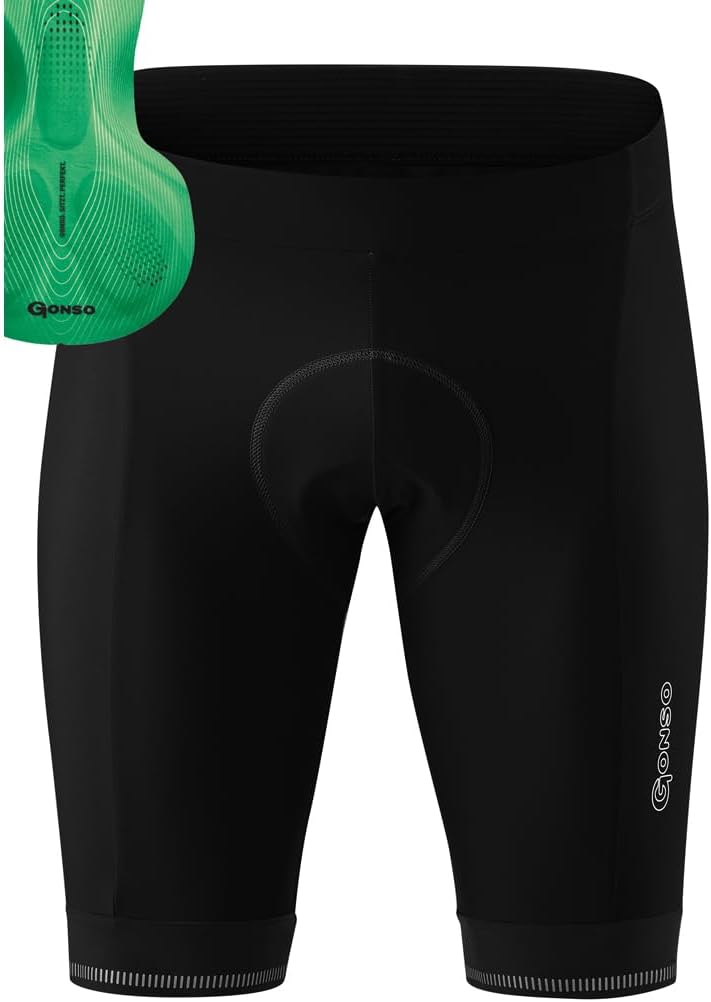 Detalle de Gonso Sitivo M – Cuissard Court pour Homme avec Peau Sitivo Red Confort et Silicone Antidérapant