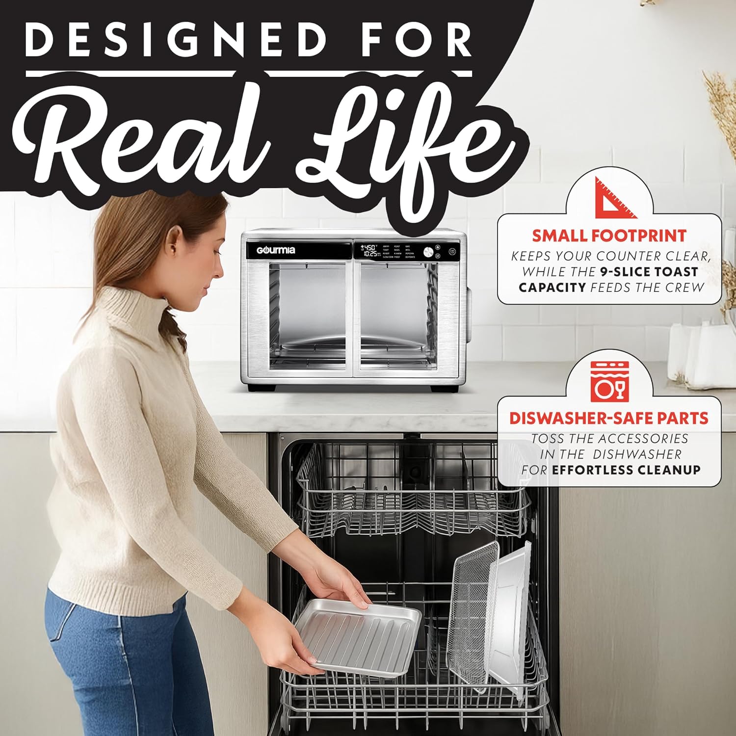 Thumbnail 6 de Gourmia French Door 37 Qt Air Fryer