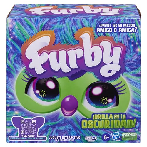 Detalle de Furby Galaxy de Furby (peluche interactivo que brilla en la oscuridad) – versión en español