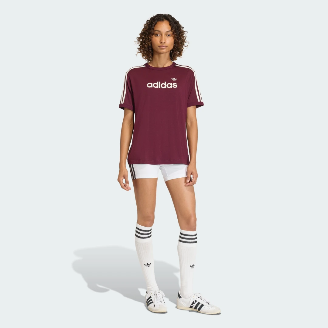 Thumbnail 2 de Camiseta Linear de Adidas – Burgundy