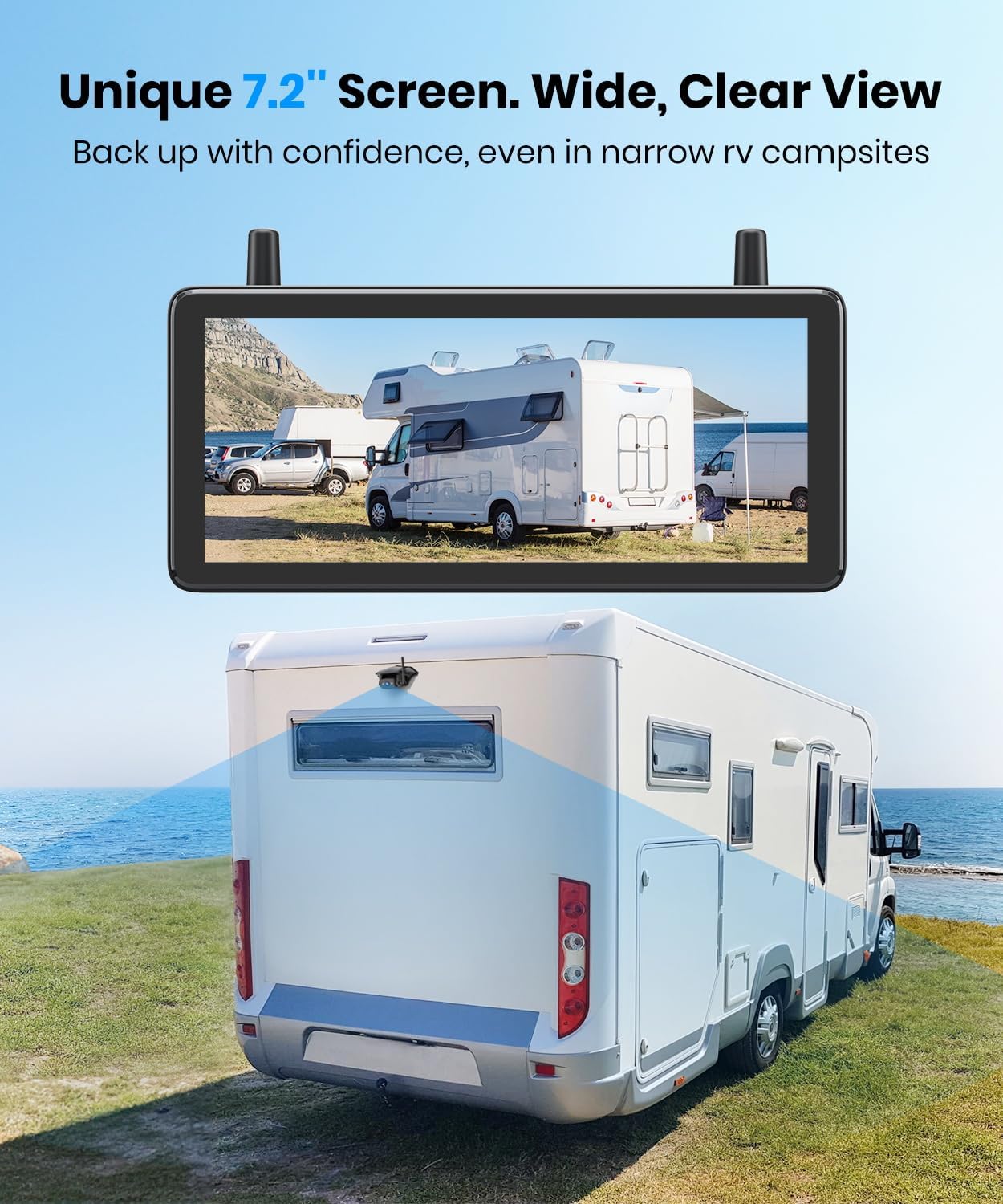 Detalle 2 de AUTO-VOX RV Backup Camera 7.2" DVR