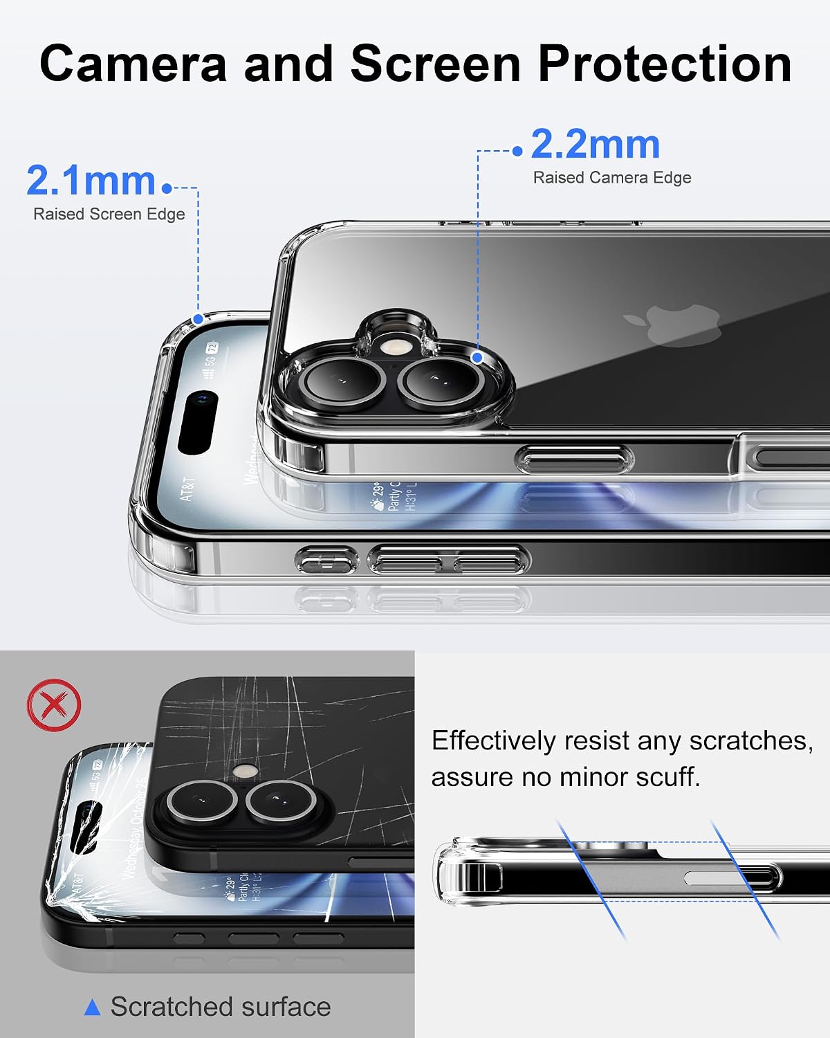 Thumbnail 5 de HOOMIL Case for iPhone 16 Plus with 2-Pack Tempered Glass Screen Protector