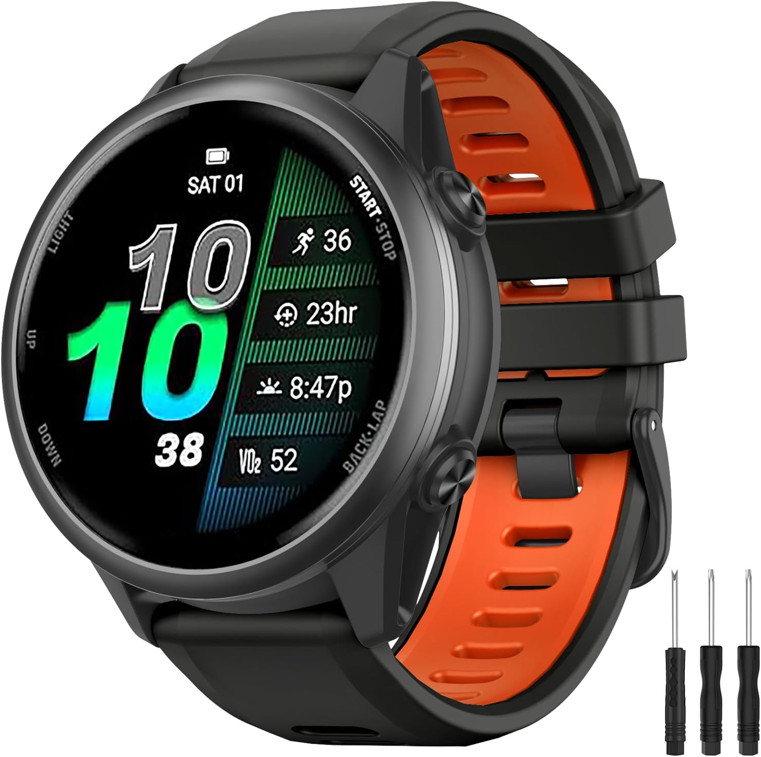Detalle de 22mm silicone watch band for Garmin