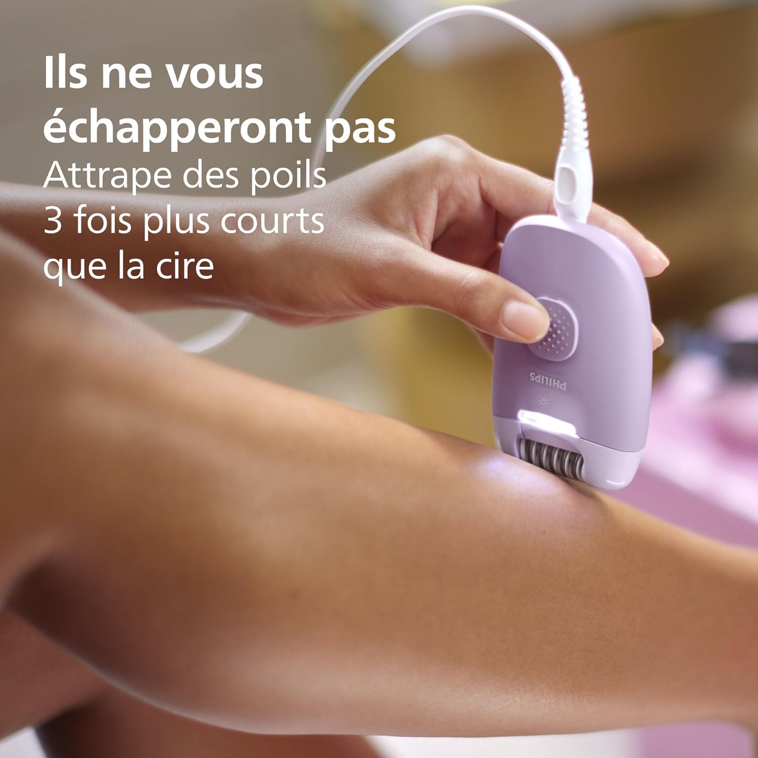Detalle de Philips épilateur série 4000 BRE257/00 – 3-en-1 filaire pour corps et maillot