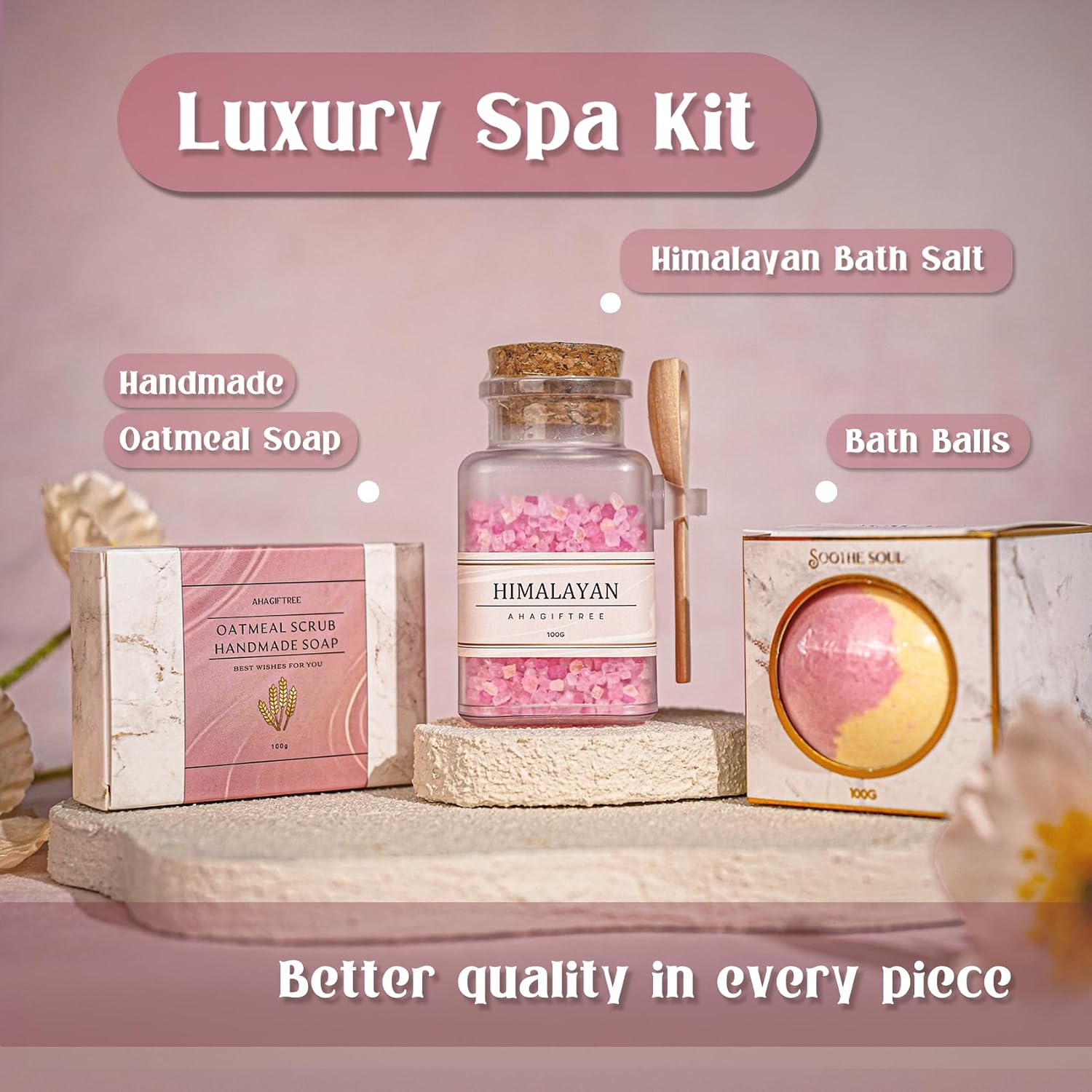 Thumbnail 6 de AHAGIFTREE Get Well Gift Basket 12pc