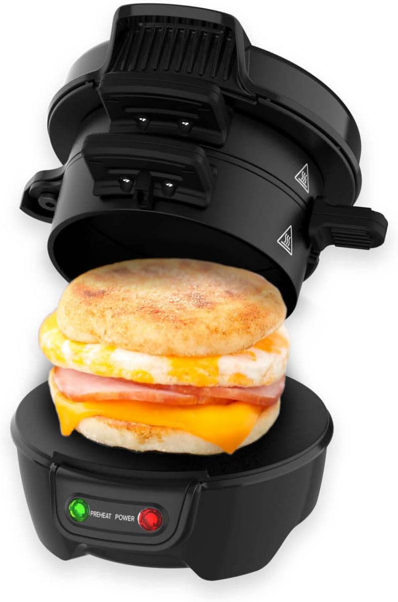 Detalle de Drew&Cole Electric Breakfast Muffin Sandwich Maker review: practical, compact and simple to use