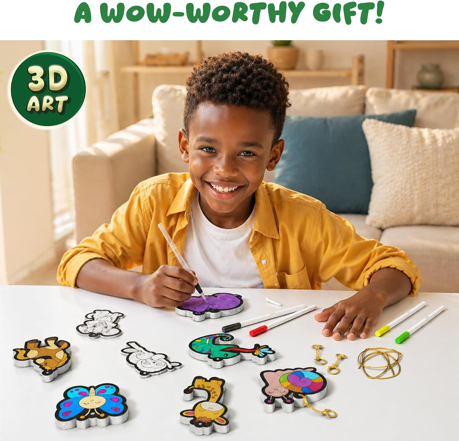 Thumbnail 6 de Skillmatics Aqua Puffs Animals: Magical Water-Activated Puff Art for Kids