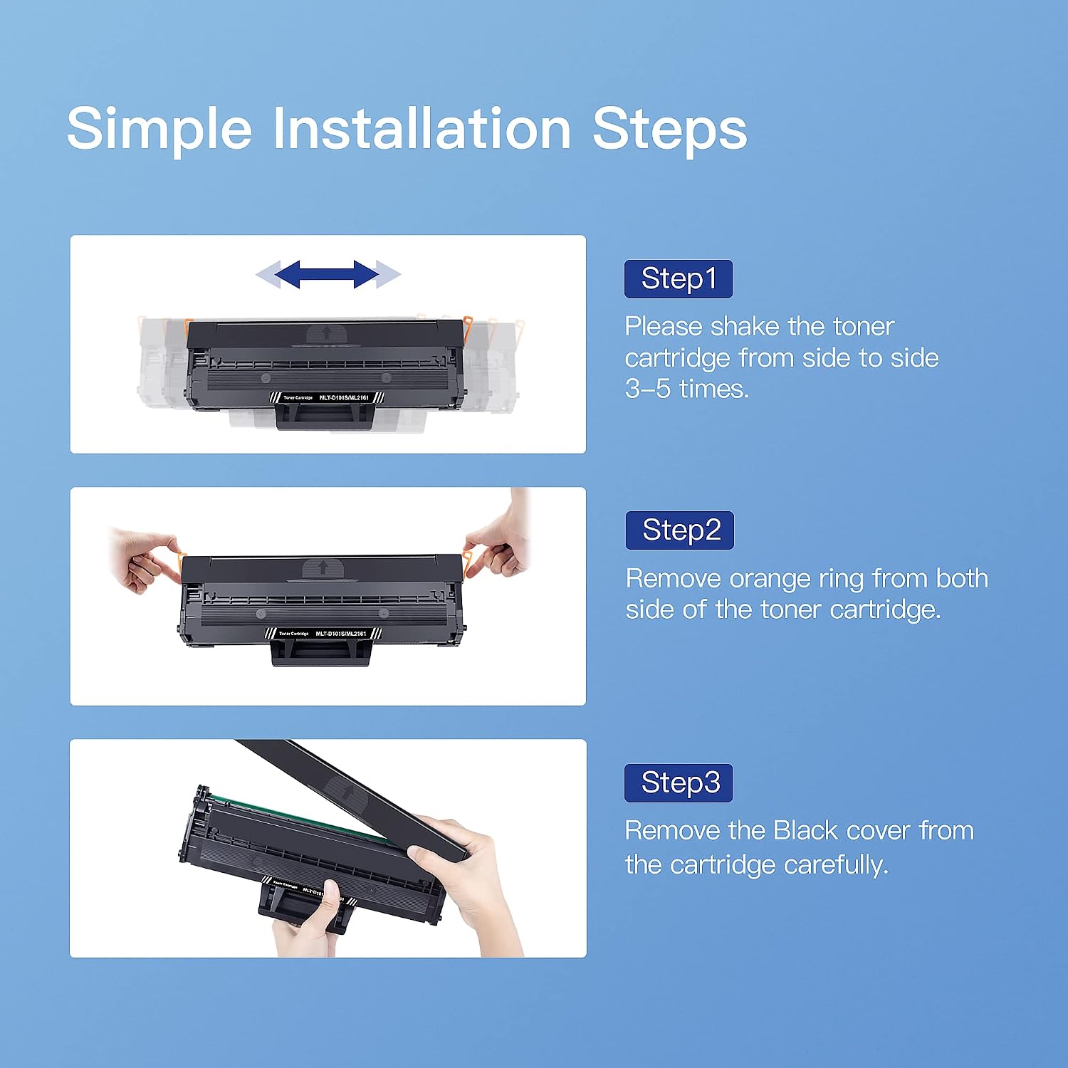 Thumbnail 3 de GPC IMAGE MLT-D101S kompatibler Toner (schwarz) für Samsung – 2er-Pack