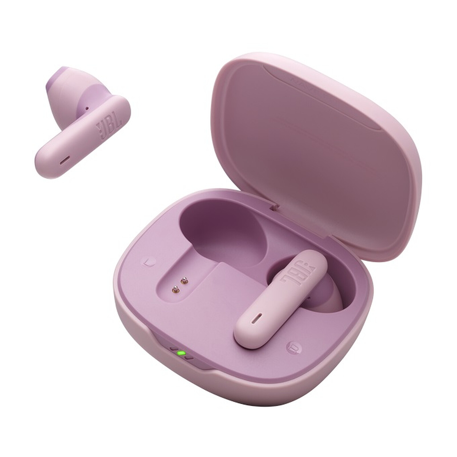Detalle 2 de Auriculares JBL Wave Flex 2 Inalámbricos Bluetooth 5.3 con micrófono y Pure Bass (rosa)