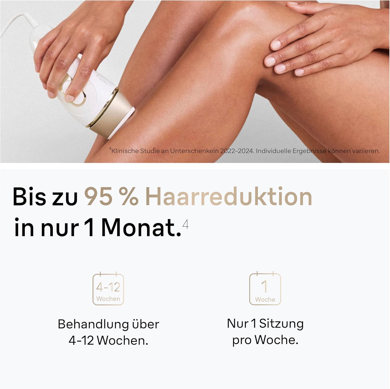 Thumbnail 4 de Braun Silk·expert Pro 5 IPL Haarentfernung (PL5262) für Zuhause – inkl. Etui, Venus Rasierer & 3 Aufsätzen, Weiß/Gold