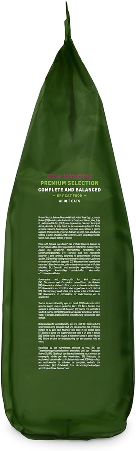 Detalle 2 de by Amazon Katzenfutter für ausgewachsene Katzen – Fein zubereitetes Trockenfutter mit Lachs, 3 kg