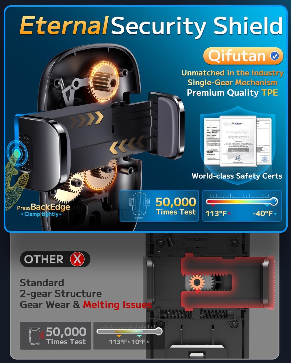 Thumbnail 6 de Qifutan Car Phone Mount for iPhone