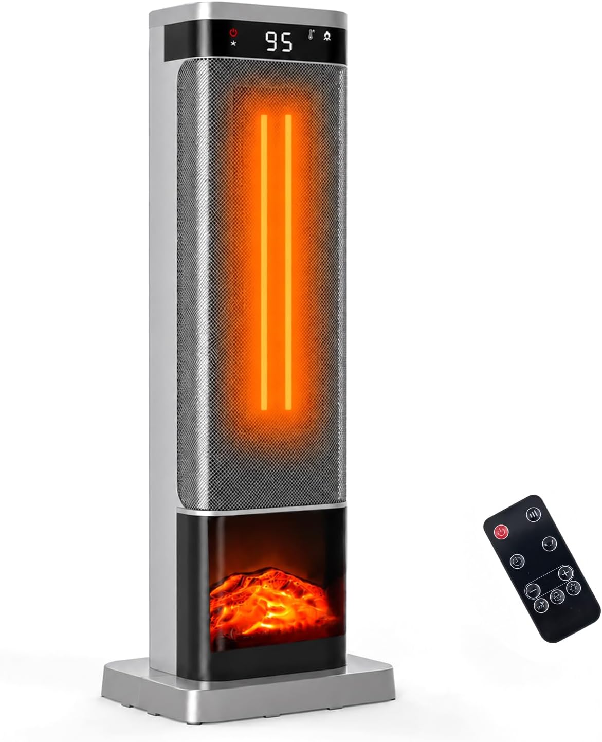 Detalle de NEWBULIG AH-NFJ1F01-24SR 24-Inch 1500W Space Heater with Oscillation