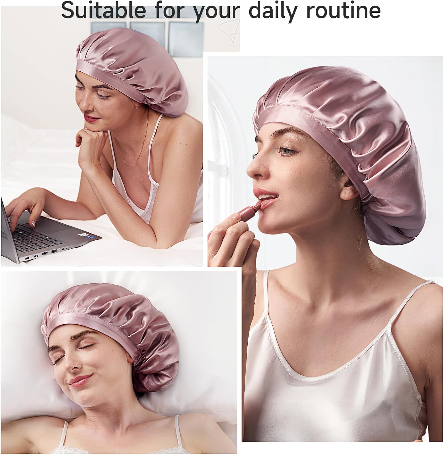 Thumbnail 6 de Kaome 22 Momme Silk Bonnet for Sleeping ๐ค
