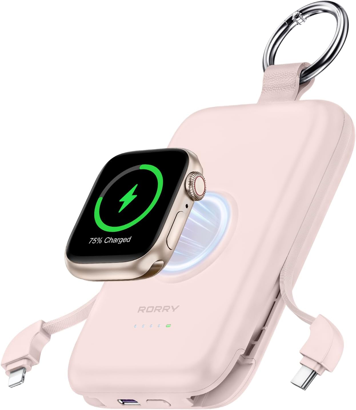 Thumbnail 6 de RORRY 10000mAh PD 20W Portable Charger with Built-in Cables for iPhone and Apple Watch