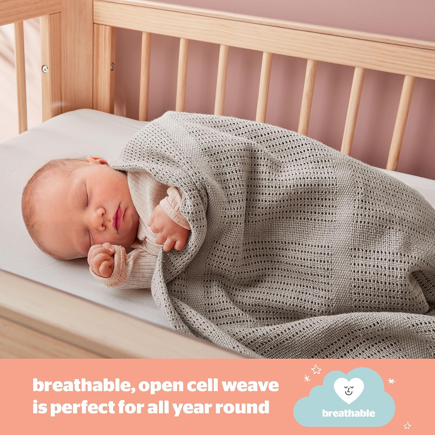 Thumbnail 2 de Silentnight Safe Nights Baby Blanket 2 Pack