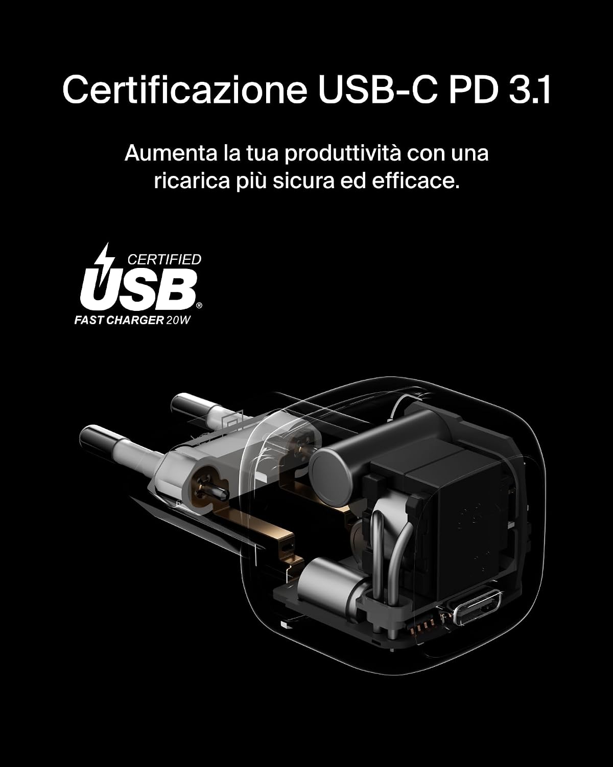 Thumbnail 4 de Belkin BoostCharge Cubico 20W USB-C