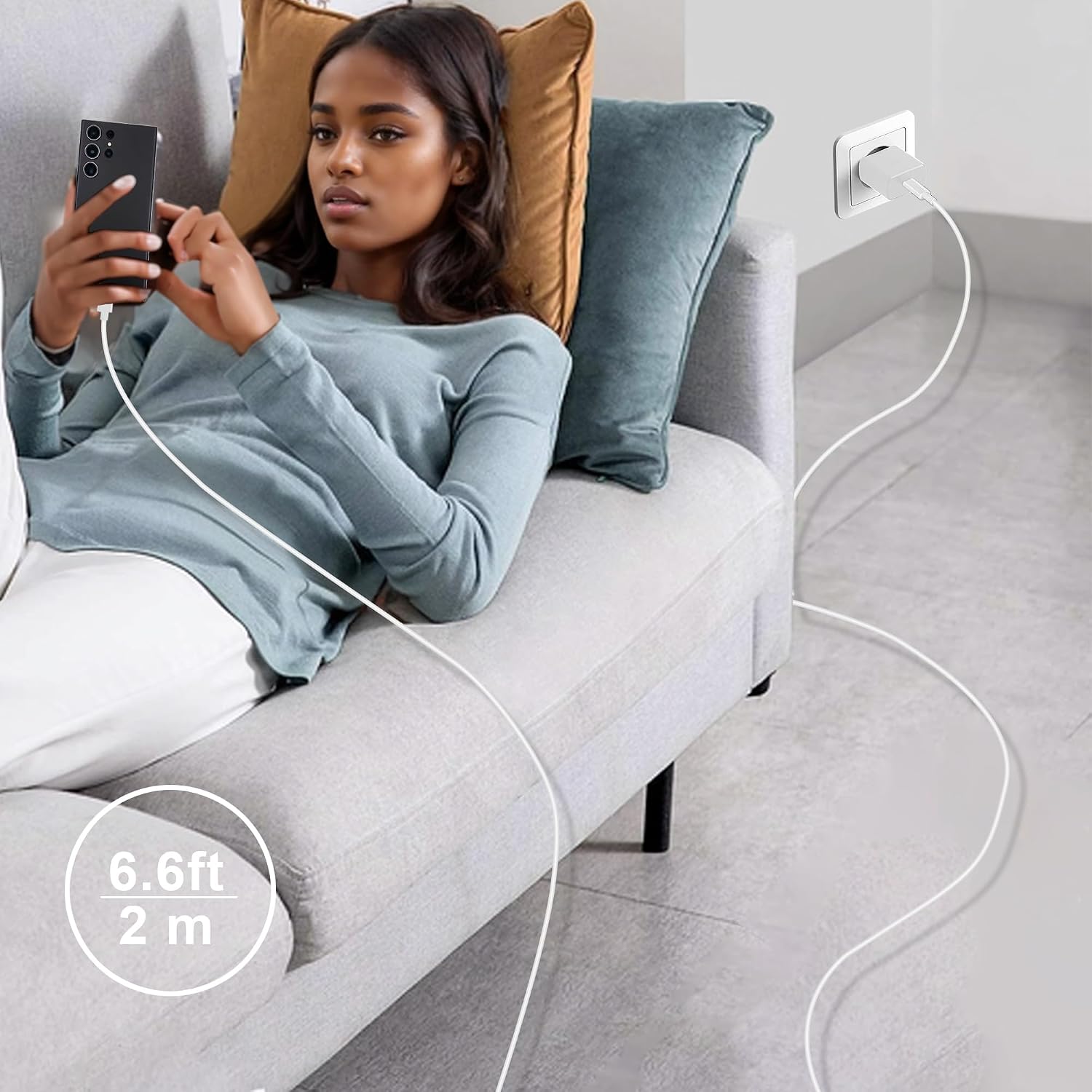 Thumbnail 6 de Mijun 45 W USB-C-laddare med PD 3.0 och 2 m kabel