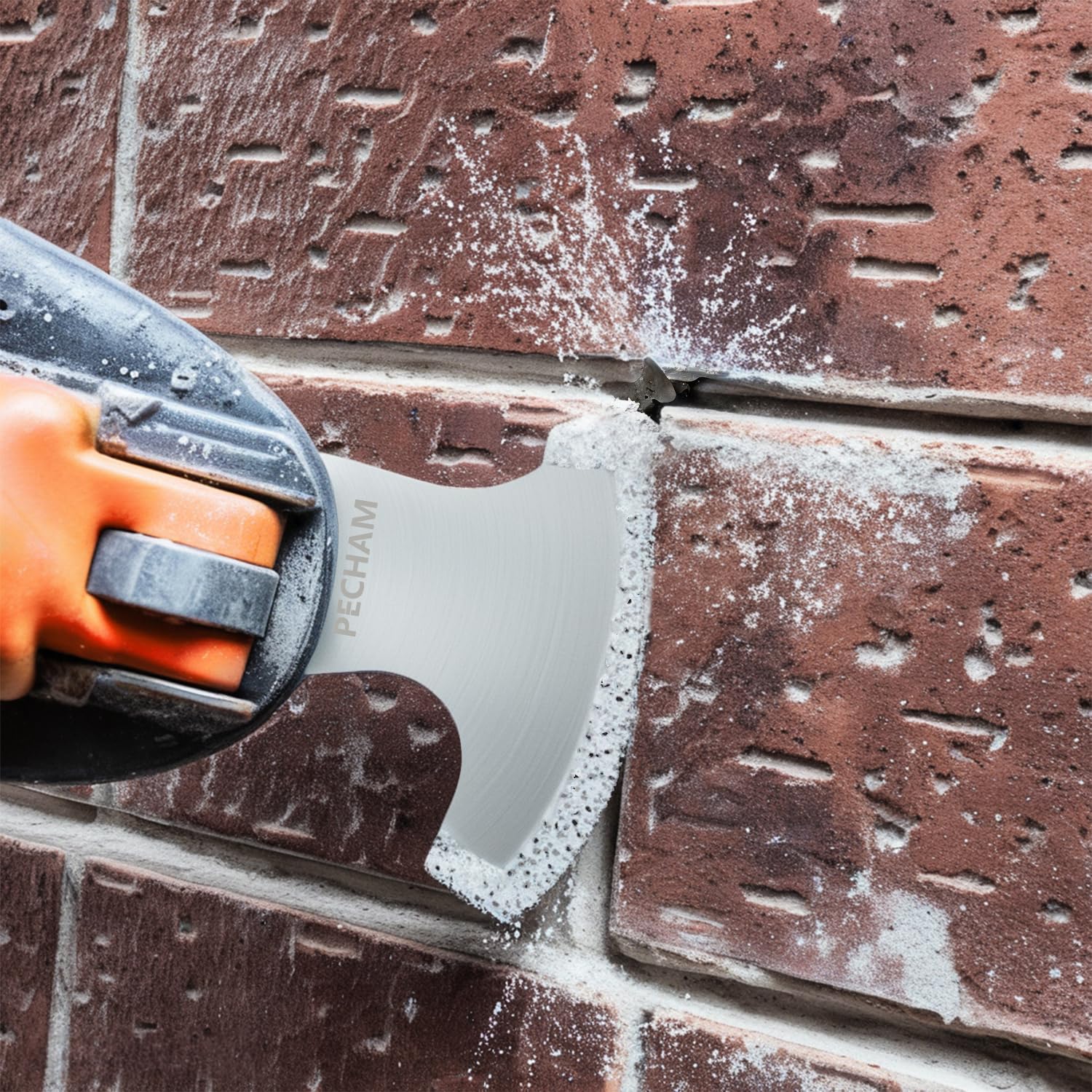 Detalle de PECHAM Tools-001 9-Piece Diamond Oscillating Blade Set for Grout and Soft Tile