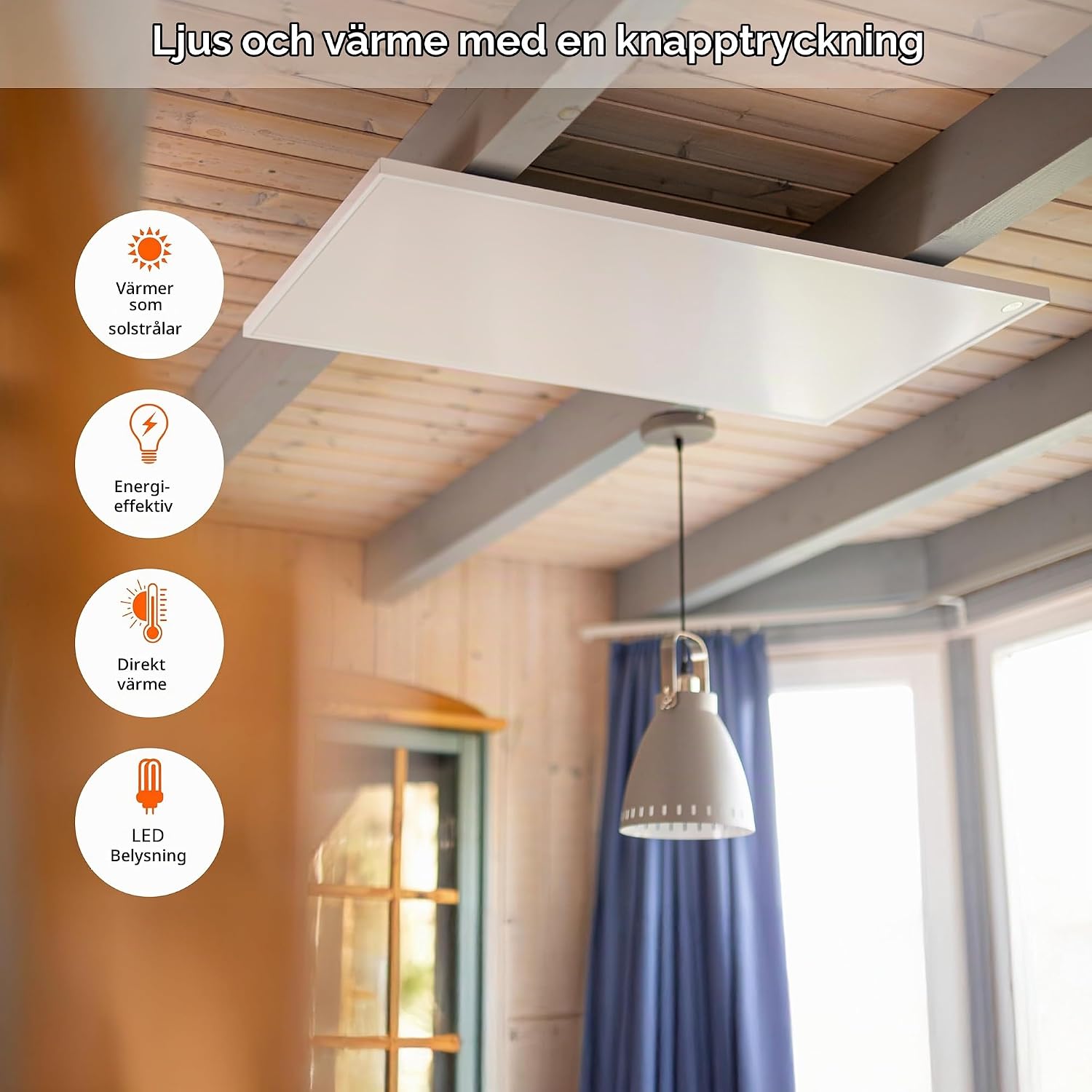 Detalle 2 de Könighaus M-800 infravärmare för tak, 800 W för 11–21 m²