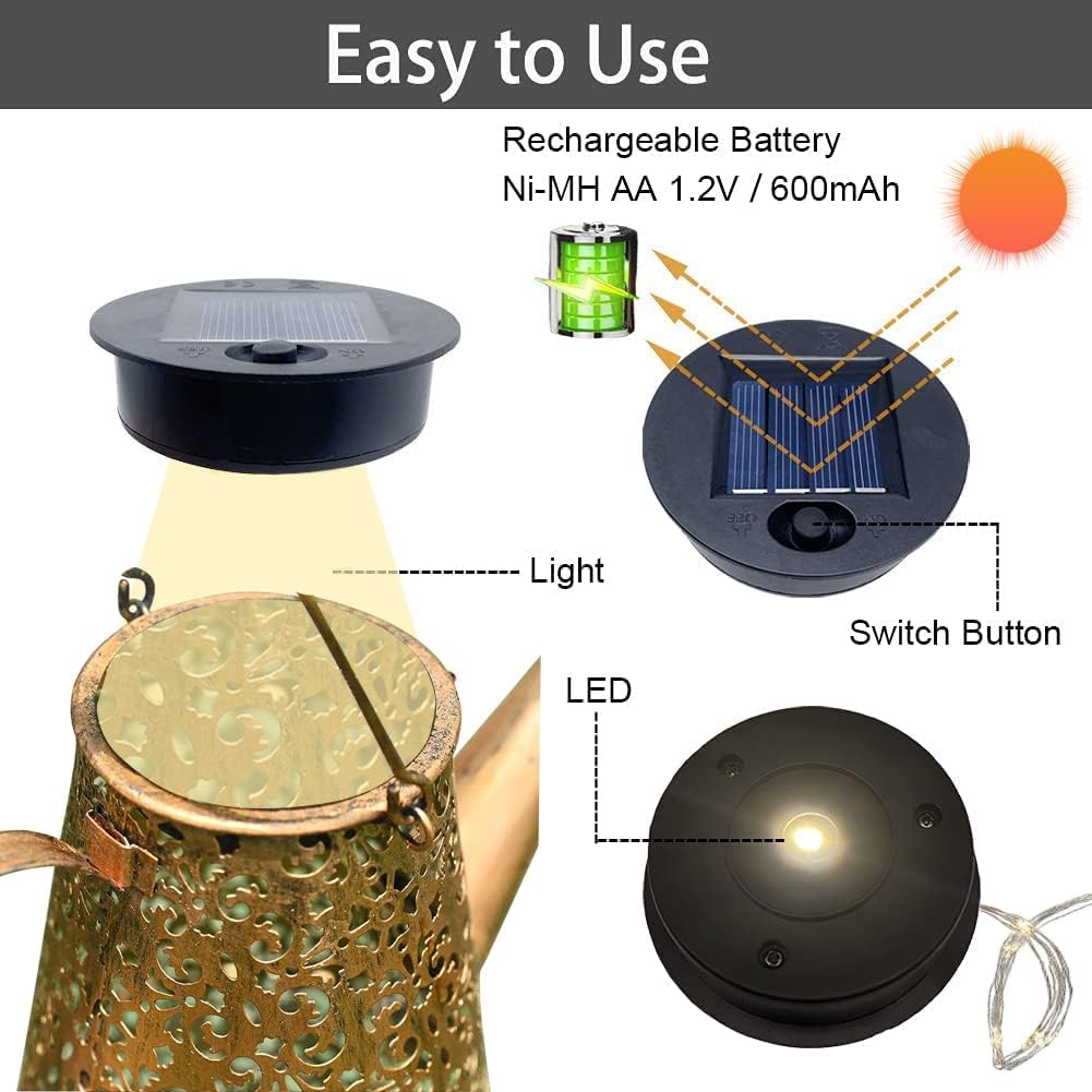 Thumbnail 3 de Solar Watering Can Replacement Top 32in LED
