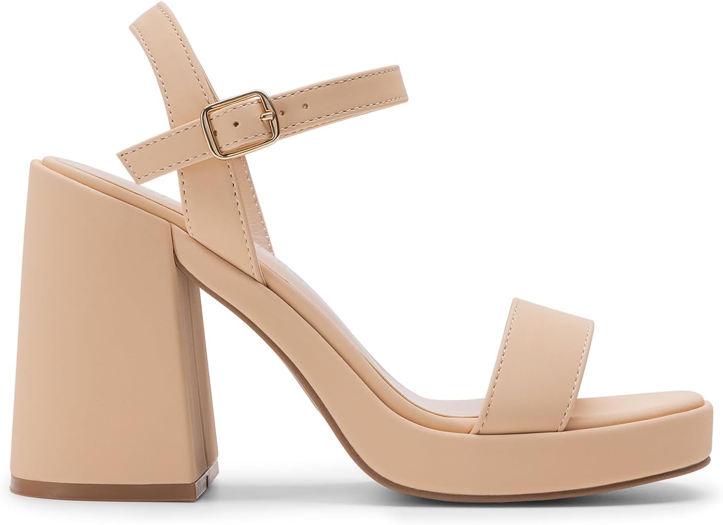 Thumbnail 2 de DREAM PAIRS Women’s Block Chunky Platform Heels with Open Toe and Ankle Strap
