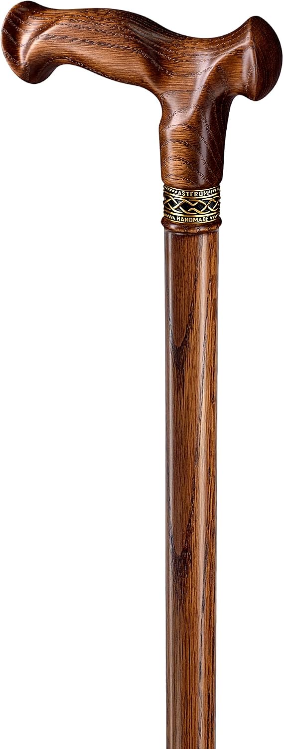Thumbnail 6 de Asterom 36-801c Oak Wood Walking Cane, Ergonomic Handle, 36-Inch
