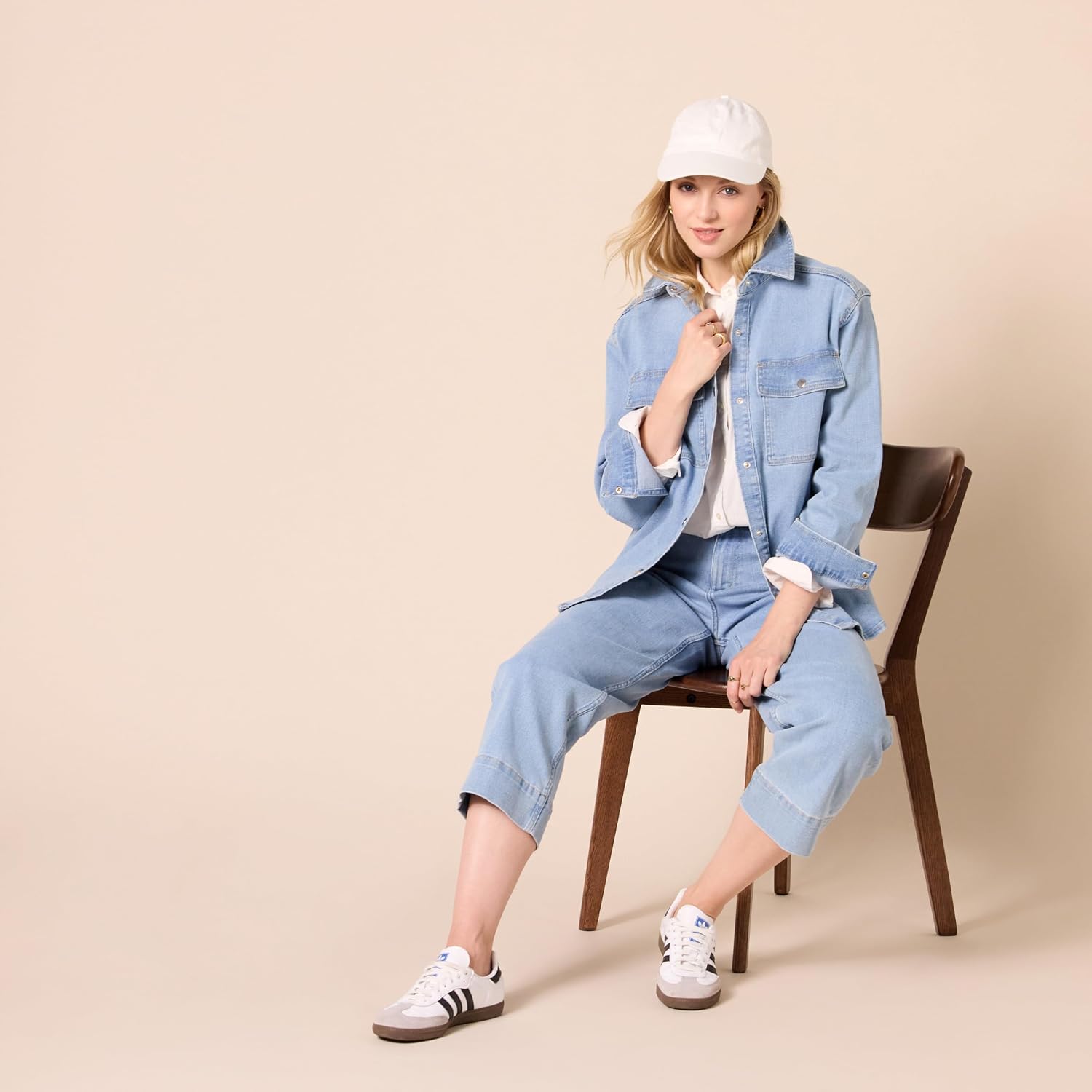 Thumbnail 3 de Amazon Essentials Veste Chemise en Jean Épais Oversize pour Femme