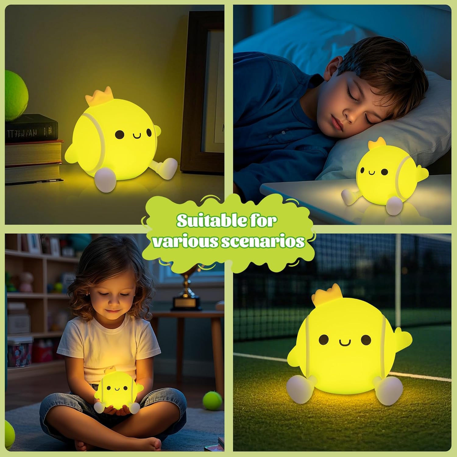 Thumbnail 6 de YuanDian Soft Glow Silicone Tennis Ball Night Light
