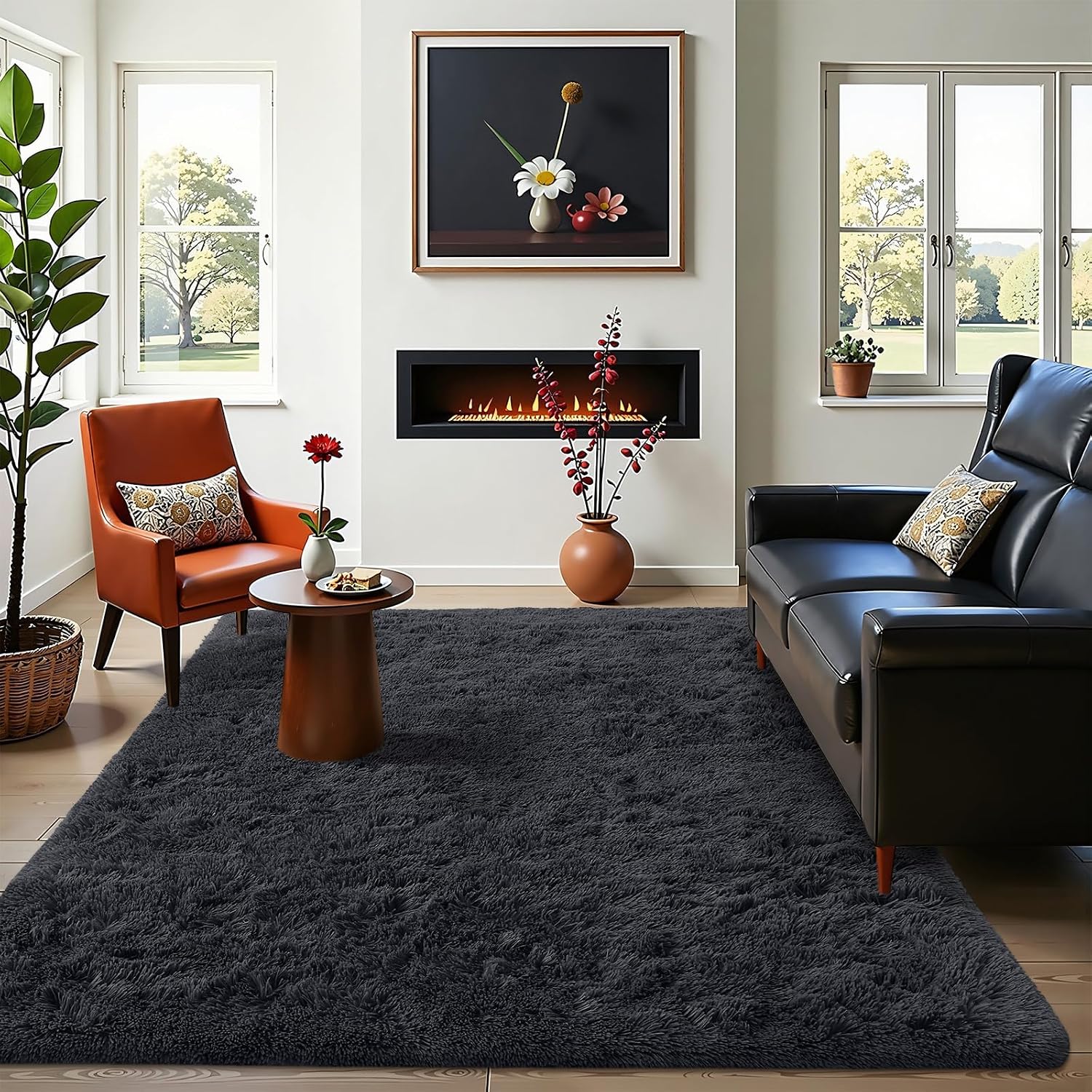 Detalle 2 de OLANLY Area Rug, 4x5.9 ft