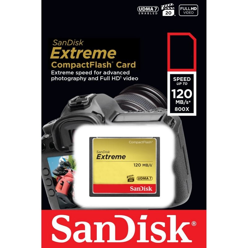 Detalle 2 de SanDisk Extreme CompactFlash 32GB: rendimiento fiable para DSLR de gama media y alta