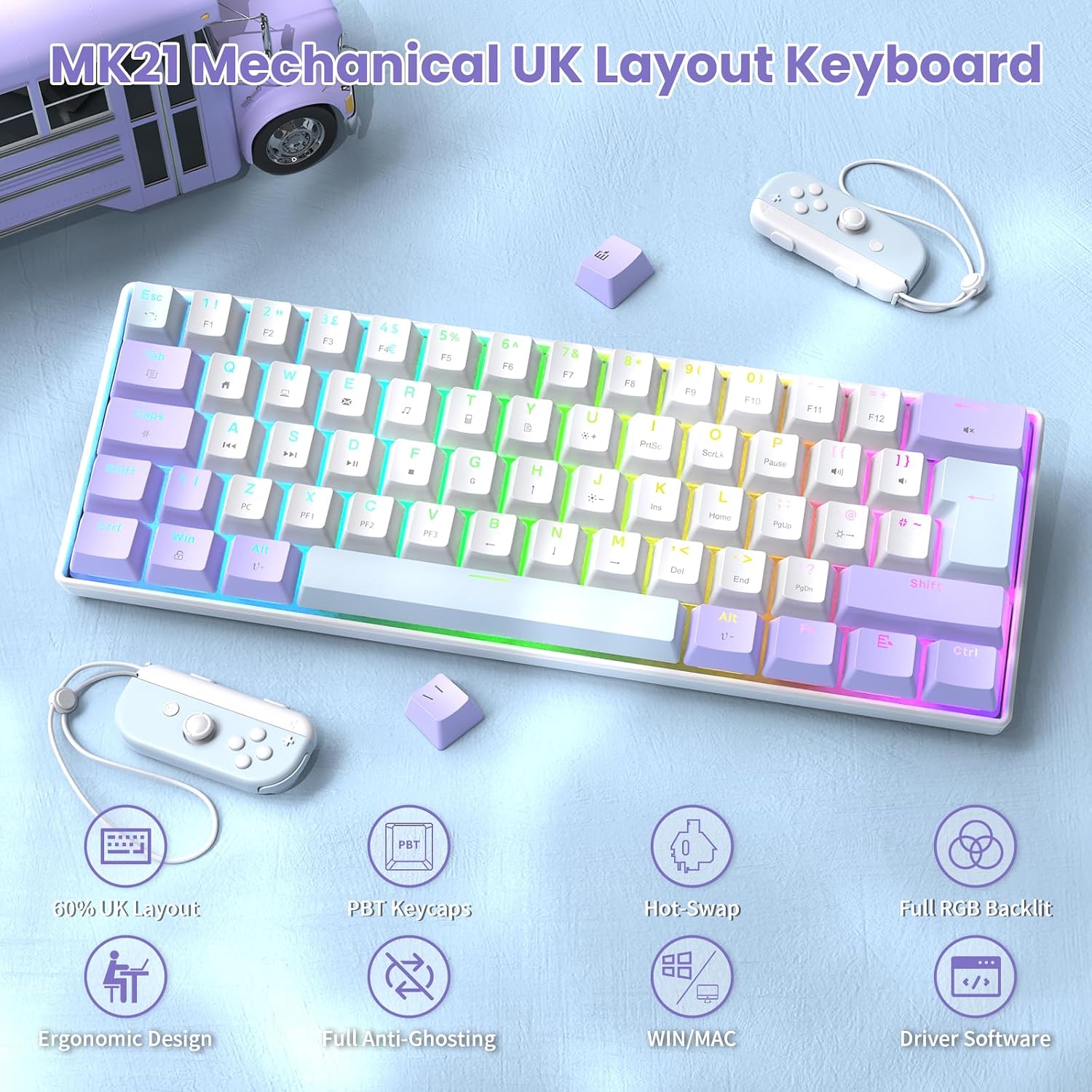 Thumbnail 1 de Magic-Refiner MK21 60% USB-C gaming keyboard