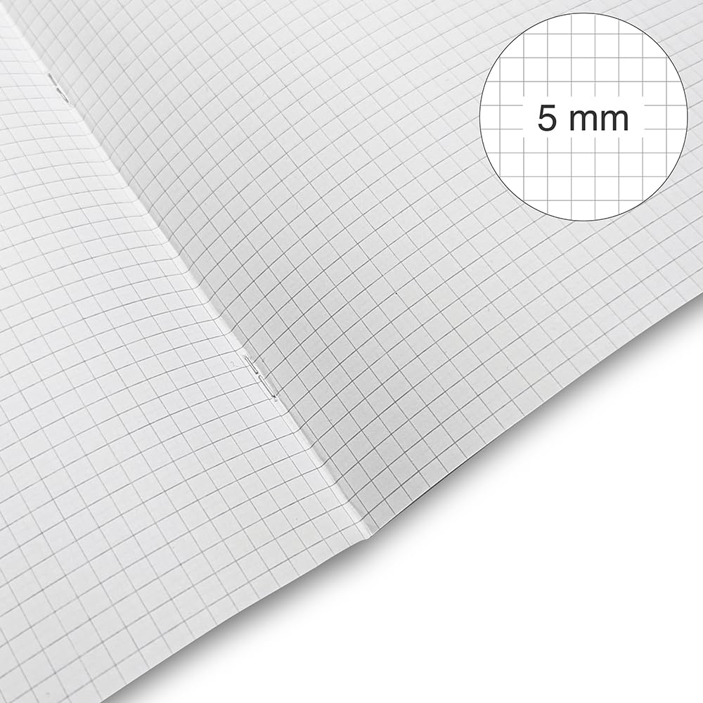 Detalle de BM BeMore Color 80 0110598 – A5-anteckningsbok med 5 mm rutor, 80 g papper, 12-pack