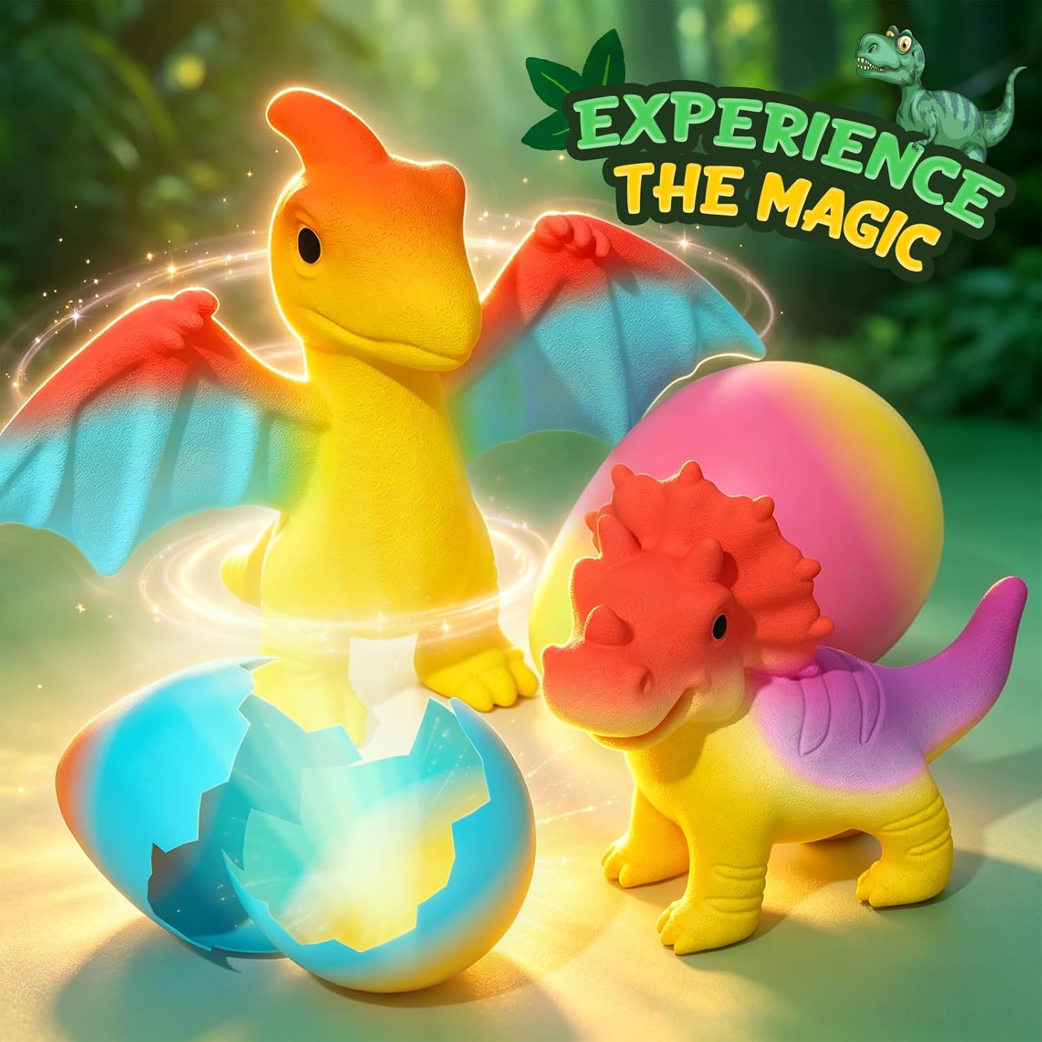Detalle de Dinosaur Hatching Surprise Eggs for Kids – 6 Pack Dino Toys (UK)