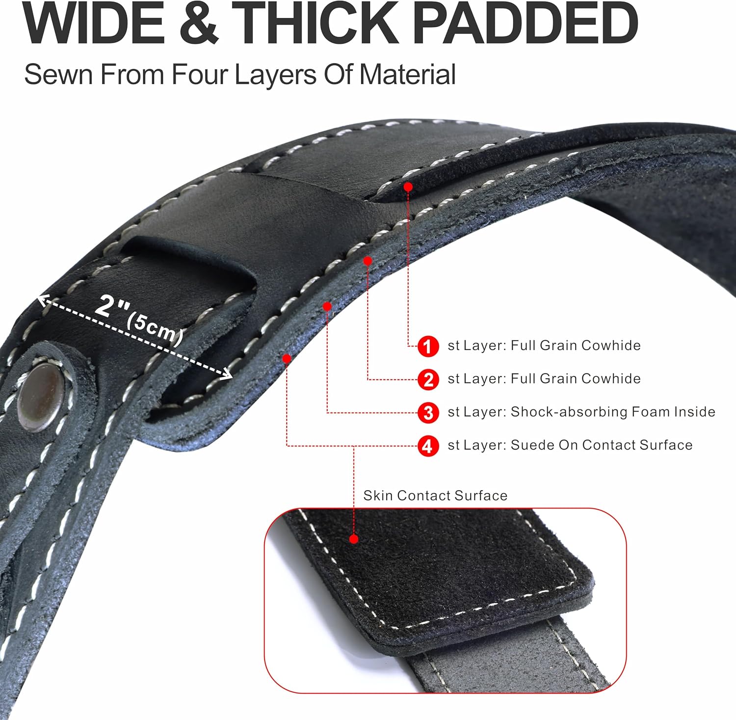 Thumbnail 5 de Padwa Lifestyle Black Frosted Dual Camera Harness Strap – Full Grain Leather, Dual Camera Carry