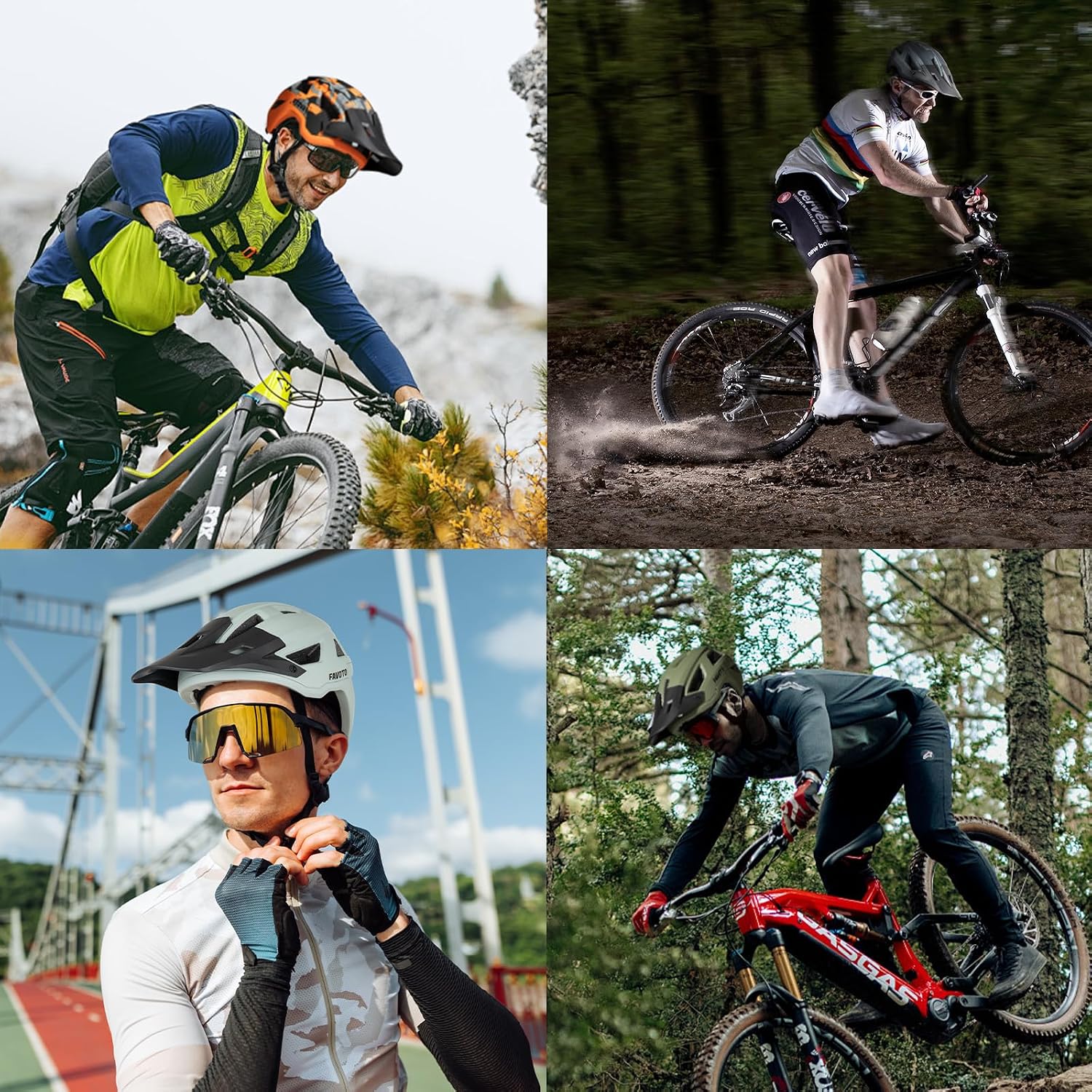 Thumbnail 4 de Favoto Mountain Bike Helmet lightweight bike helmet