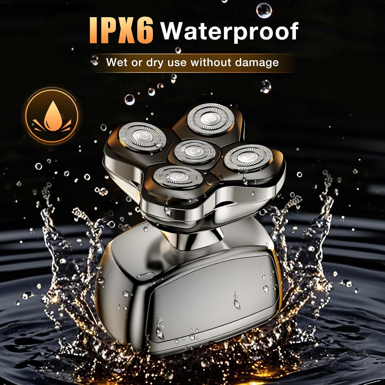 Thumbnail 5 de 3-in-1 Magnetic 5D Rotary Head Shaver 1200mAh