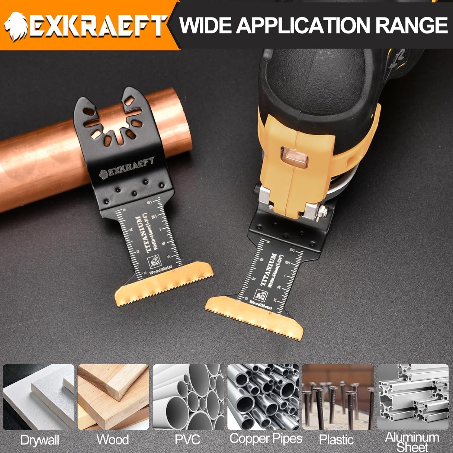 Thumbnail 6 de EXKRAEFT multi tool blades 50 pack