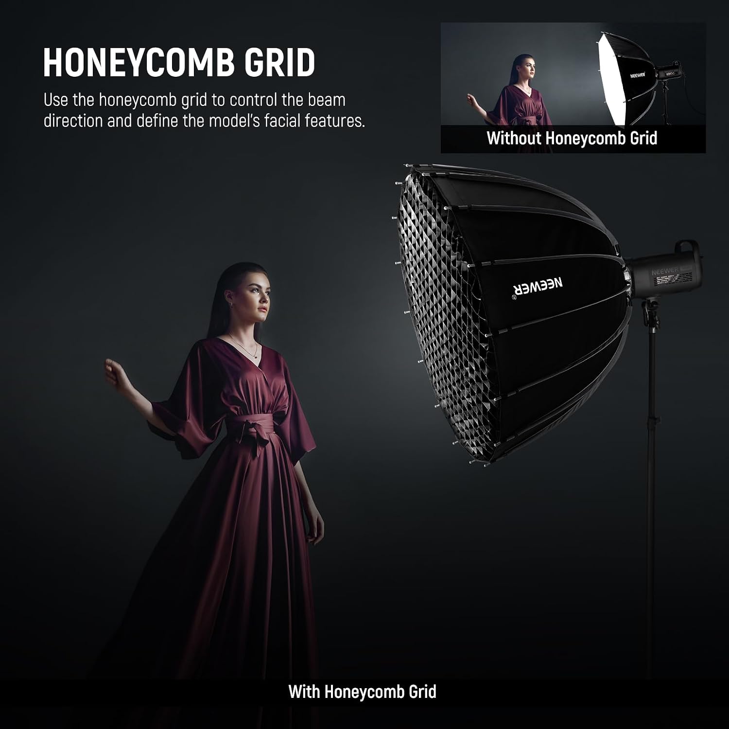 Detalle 1 de NEEWER NS38P Parabol-Softbox mit Bowens Mount