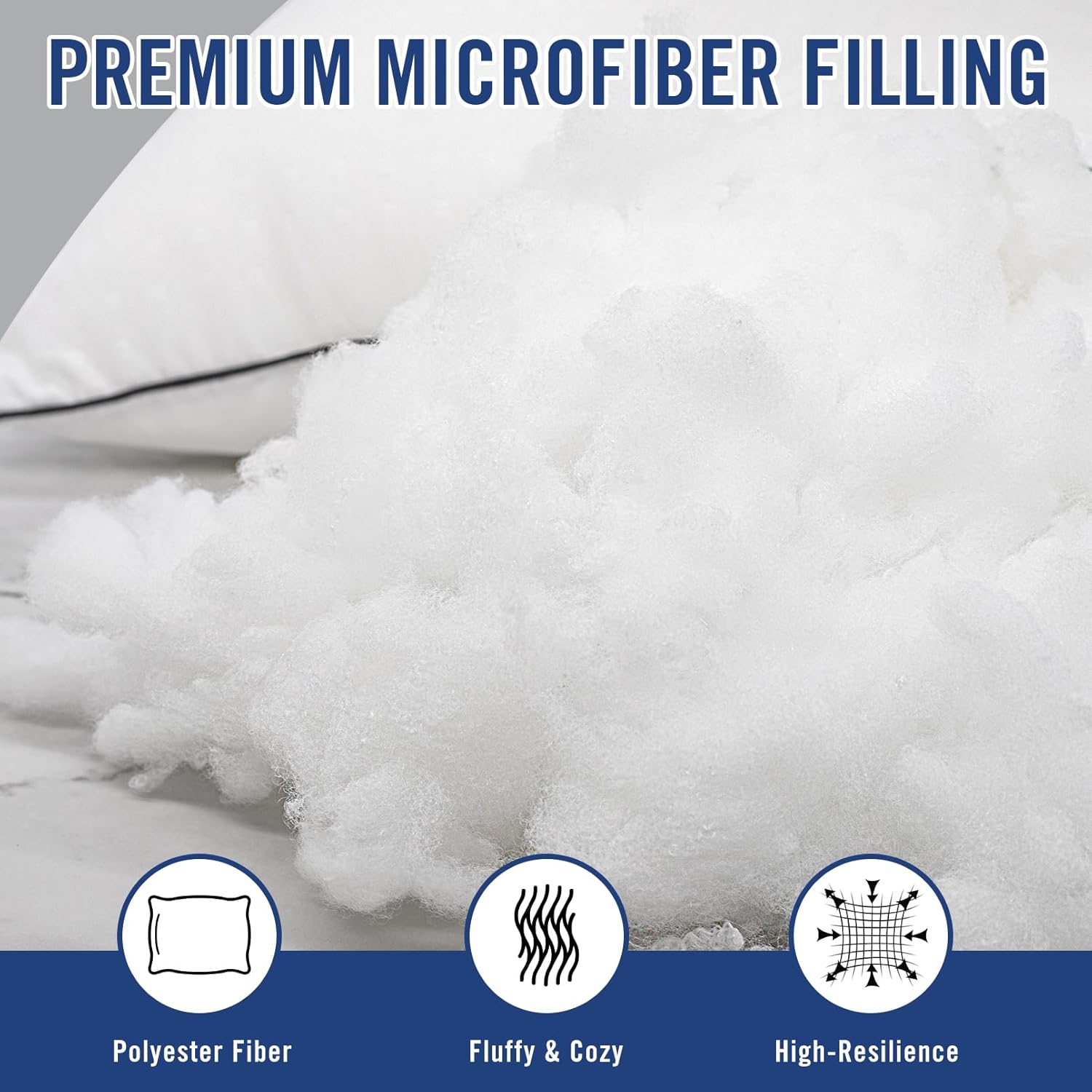 Thumbnail 4 de Higoom Standard Size Bed Pillows (4-Pack) Faux Down Microfiber Luxury Hotel Pillows
