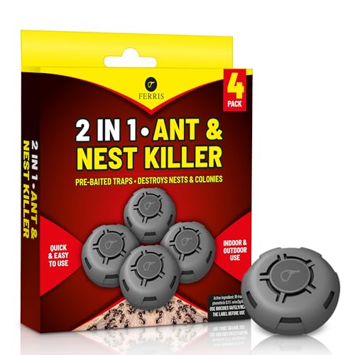 FERRIS Ant Killer Bait Station 4pk: effective indoor ant control that targets colonies
